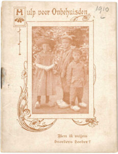 Ben ik mijns broeders hoeder?, omslag van boekje van Hulp voor Onbehuisden, 1910