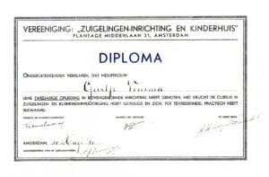 Diploma van Gea Venema