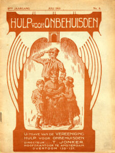 Omslag van het tijdschrift van Hulp voor Onbehuisden in 1915