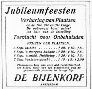 Advertentie in De Telegraaf, 26 augustus 1923
