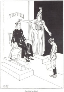 Zie alleen het kind, tekening HvO-blad 1926