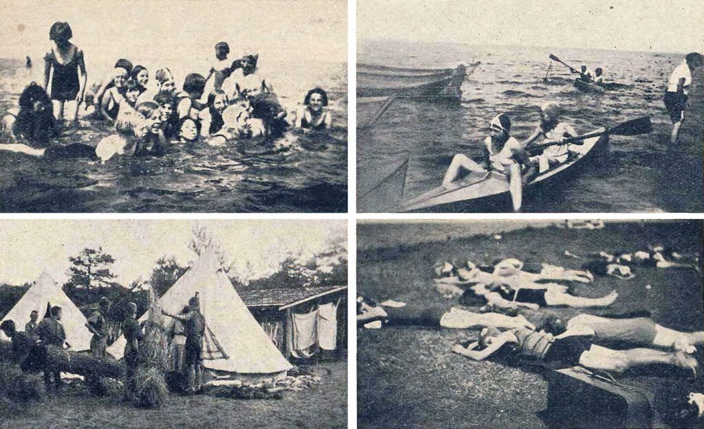 Foto’s uit het ‘kampnummer’ van het HvO-blad, juni 1939