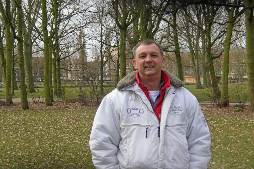 Eric Holt in het Erasmuspark, 2006