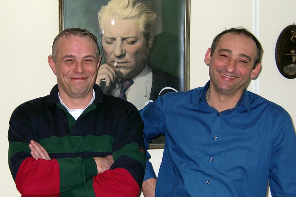 Ruud met Koen en Jean Gabin, 2005
